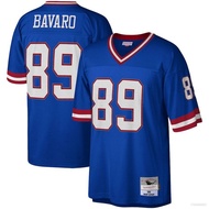 JS New York Giants NFL Football Jersey No.89 Bavaro Tshirt Top Jersey Retro Sport Tee Unisex Plus Size SJ