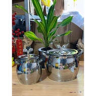 Convenient Stainless Steel Grease Container 1 Liter 3 Liter D-1986