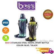 BOS’S 1500ml BPA-Free Sports Bottle Flask Vacuum Flask Travel Vacuum Bottle Water Bottle Water Tumbl