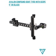 AVALON COMPOUND SIGHT TYRO WITH SCOPE 9" RH BLACK