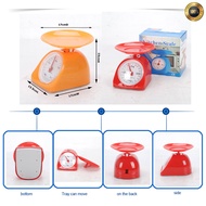 creative studio Mechanical Kitchen Scale Round Tray Plastic Analog Weighing Scale 1kg and 5kg capaci