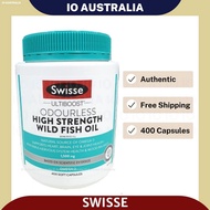 Swisse Odourless Fish Oil 1500mg 400 Capsules