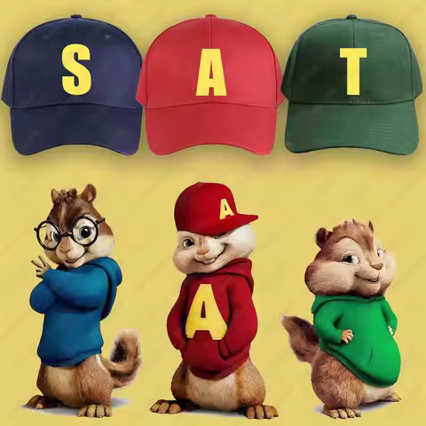 Alvin and The Chipmunks 2025 Fashion Unisex Casual Baseball Cap Alvin Chipmunk Halloween Cartoon Cap
