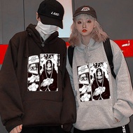 Couple Anime Naruto Hoodies Men Women Hooded Oversize Sweatshirt Casual Harajuku Cartoon Printed Top