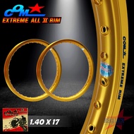 วงล้ออลูมิเนียม ล้อ COM EXTREME ALL ll NEW ขนาด 1.40 X 17 ขอบเรียบ แพ็คคู่ ล้อคอม เอ็กซ์ตรีม ตัวใหม่