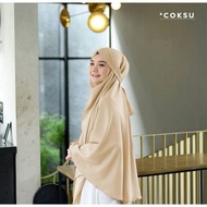 Halima Jilbab Bahan Jersey Premium Hijab Kerudung Bergo Instan French Khimar Cadar Syari Jumbo