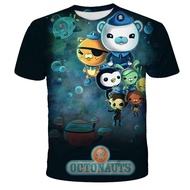 Children Octonauts 3D Print T Shirts Boys Girls Teens T-shirts Camiseta Toddler Cartoon Anime Tee Sh