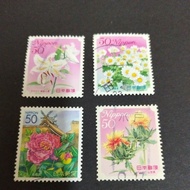 F011: Japan flowers stamps (4V)