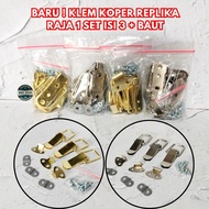REPLIKA NEW! REPLICA LUGGAGE CLAMP KING OF LOVEBIRD MURAI CAGE 1 SET CONTAINS 3 PIECES + GOLD SILVER