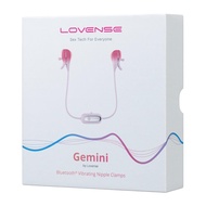 Lovense Gemini App-Controlled Vibrating Nipple Clamps (Pink)