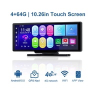 4G Android Smart 1 0. System 7cm+6 B Large Memory Projection Screen C a r p l y Dual Recording Drivi