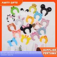 50pcs Mickey Minnie Mouse Character Headband Balloons Unique Cartoon Headband Balloons Animal Headba