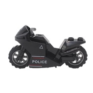 SWAT Patrol Motorcycle Small Particles Children Assembled Building Block Toys Cycling SWAT Car 9.12