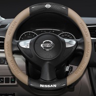 Nissan steering wheel cover Almera Sentra n16 Serena Grand Livina Navara Teana Xtrail Sylphy carbon 