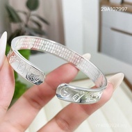 Fashion Concubine Bracelet Send Mother Solid Opening 9s999 Gift Bracelet Female Sterling Silver Fu C