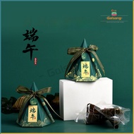 (MOQ:20pcs) 2024 Creative Cone Shape Zongzi Box With Ribbon / Dragon Boat Festival Gift Box / Activity Receptions Handmade Rice Dumplings Gift Box / Company Welfare Doorgifts 2024年新款粽子礼盒