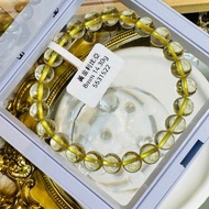 收藏透體玻璃透黃金利比亞隕石8mm14.30g財富引流器事業招財