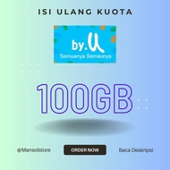 voucher paket data by.u 100GB unlimited 30hari / kuota internet