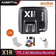 Godox X1R-C X1R-N X1R-S TTL 2.4G เครื่องรับสัญญาณไร้สายใช้ได้กับ X1T-C/N/s XPRO-C /N/s สำหรับกล้องซี