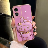 Mobile Phone Case For Samsung A06 4G/5G A07 Soft Melody Model Stand Rotating Back Cover Cute
