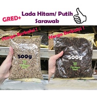 [Gred] Biji Lada Hitam Sarawak/ Lada Putih Sarawak 500g Repacking Black Pepper/ White Pepper