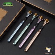 MESHOP 4pcs Soft Hair Toothbrush, Oral Care Deep Cleaning 3-Sided Toothbrush, Multi-Angle Wrapped To