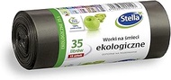 Stella 004157 Bin Liners Eko 35 L | Pack of 15 | Rubbish Bags for Household Waste Office Made of Thi