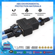 Barrel LAN Internet Connector 2/1 RJ45 Splitter Lan Cable Connection !!