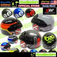 XDOT G118 Half Cut Helmet SIRIM ORIGINAL Full Collection Topi Keledar Kura Motor Cruiser AEIOU / YOL