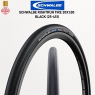 SCHWALBE ACTIVE RIGHTRUN K-GUARD 3 TIRE 20X1.00 BLACK (25-451) HIGH PRESSURE PUNCTURE PROTECTION 451