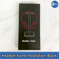 Headset stand Installation Black ขาตั้งสำหรับหูฟังและเฮดเซ็ตเกมมิ่ง สีดำ