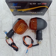 SEN NINJA CHROME LAMPU SEIN NINJA HITAM RITING NINJA CHROME SEPASANG SET KANAN KIRI NINJA R NINJA RR