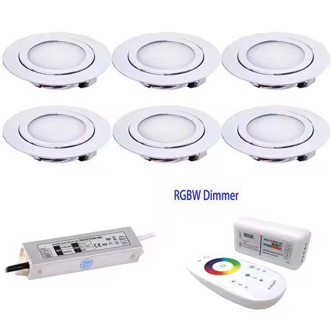 Recessed 3W Rgbw Led Mini Downlight with Driver 100V-265V Ground Cabinet Monitor Stage KTV Sky Spotl