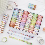 60 Rolls| Journal Washi Tape Gift Box Set for Students Cute Journal Tape Set Cartoon Fresh Journal M