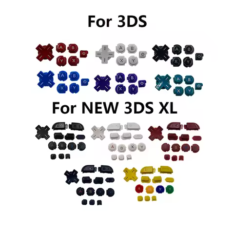 1-5Set For NEW 3DSXL LL Repair Part ABXY Button LR ZL ZR HOME Button For 3DS ABXY D-Pad Buttons Coso