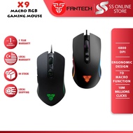 FANTECH X9 THOR MACRO Gaming Mouse Wired Mouse Gaming Silent Mouse Ergonomic Mouse Led Mice Optical 