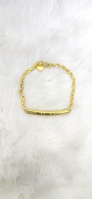 Gelang Nori Bambu Kupang Lapis Emas