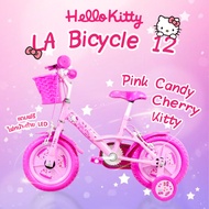 จักรยานเด็ก LA Bicycle รุ่น Hello Kitty 12นิ้ว ตัวถังเหล็กคุณภาพสูงดีไซน์ของแอลเอ แถมฟรีไฟหน้า-ท้าย