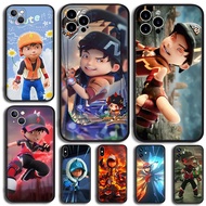 TPU black silicone soft shell 【DM-A10】cartoon anime boboiboy for iPhone 5 5s SE 6 6s 6Plus 6sPlus 7 