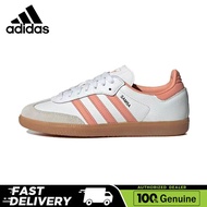 adidas originals Samba Men and women shoes Casual sports shoes white pink【adidas store official】