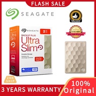 Seagate Hard drive Backup Plus Ultra Slim 2TB Portable HDD External Hard Drive Gold/Silver