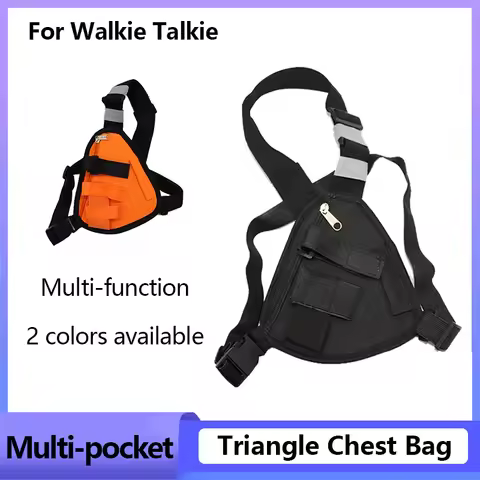 Radio Chest Harness Tactical Vest Nylon Vest Chest Rig Pack Bag Pouch Holster Walkie Talkie For Baof