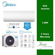 Midea 1.5hp Inverter Xtreme Save Series Wall Mount Air Cond MSXS-13CRDN8