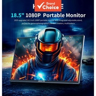HGFRTEE Portable Monitor 18.5 Inch FHD 1080P IPS USB-C Gaming Monitor for Laptop PS5 Switch Home Off