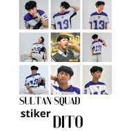 Viral Sultan Squad full DITO Sticker contains 9 pcs
