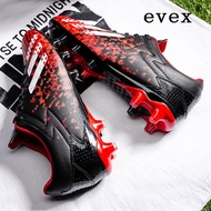 evex รองเท้าฟุตบอลผู้ชายสไตล์ใหม่ AG รองเท้าฟุตซอลแบบ low-top spikes กีฬากลางแจ้งยาว 35-46