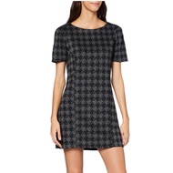 Dorothy Perkins Grey Houndstooth Tunic Top GREY