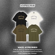 ESSENTIALS FW24 BONDED LOGO JERSEY CREWNECK TEE