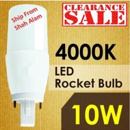 10W G24 PLC LED Rocket Bulb 4000K