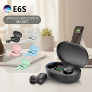 E6S Earphones Wireless Earbuds Bluetooth Headset TWS High Quality Noise Cancelling Microphone